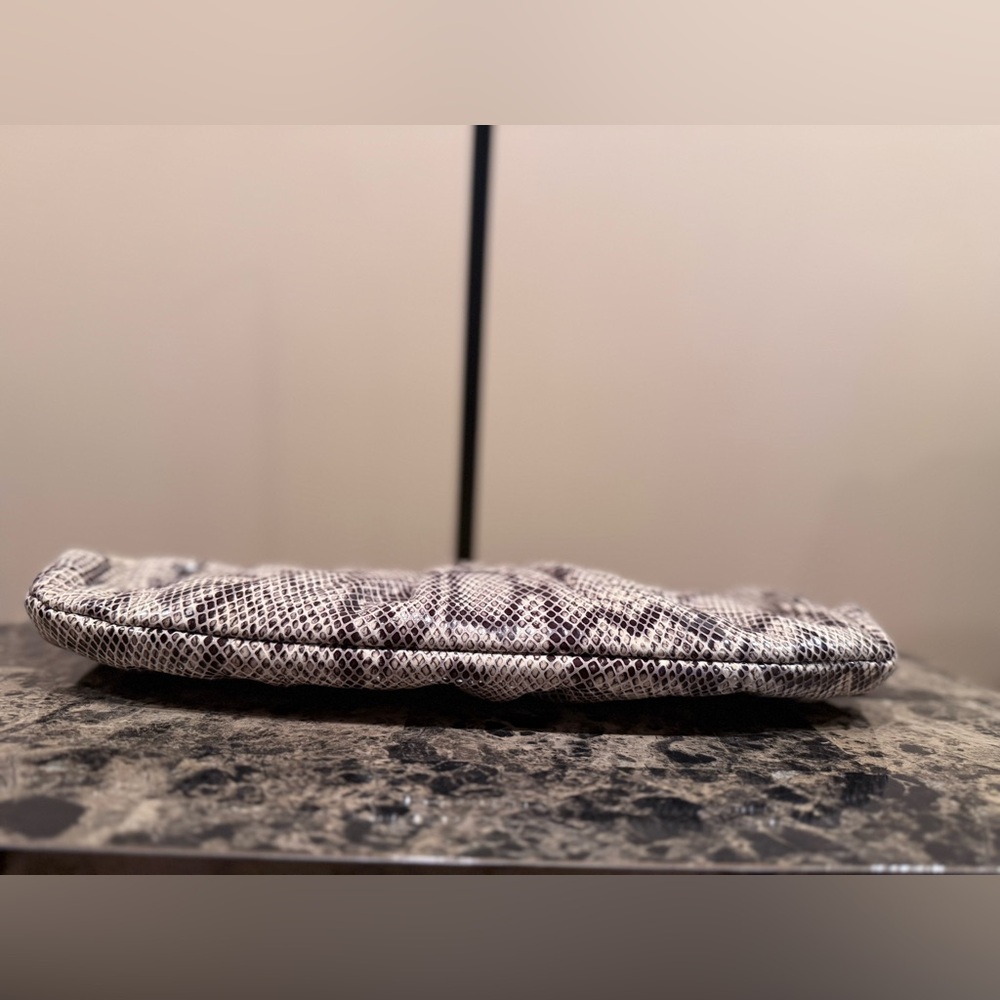 Henri Bendel Python-Embossed Leather Clutch 💎RAR… - image 10